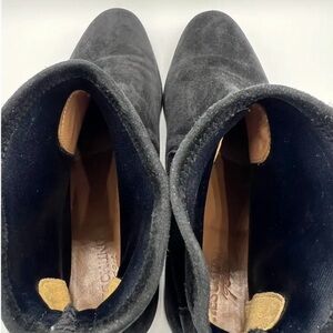 Heschung Black Suede Ankle Boots